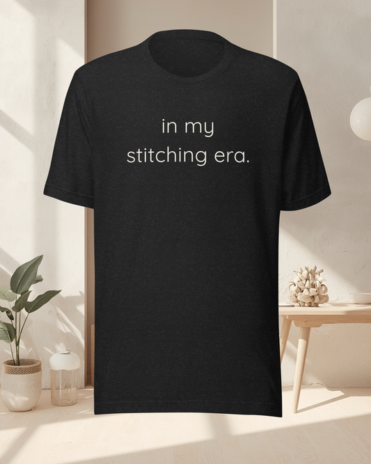 The Stitching Era Tee | Limited Edition Cross Stitch Graphic Shirt