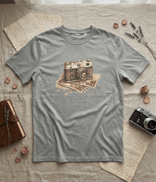Still, Forever Camera T-Shirt | Messages from the Past No. 01