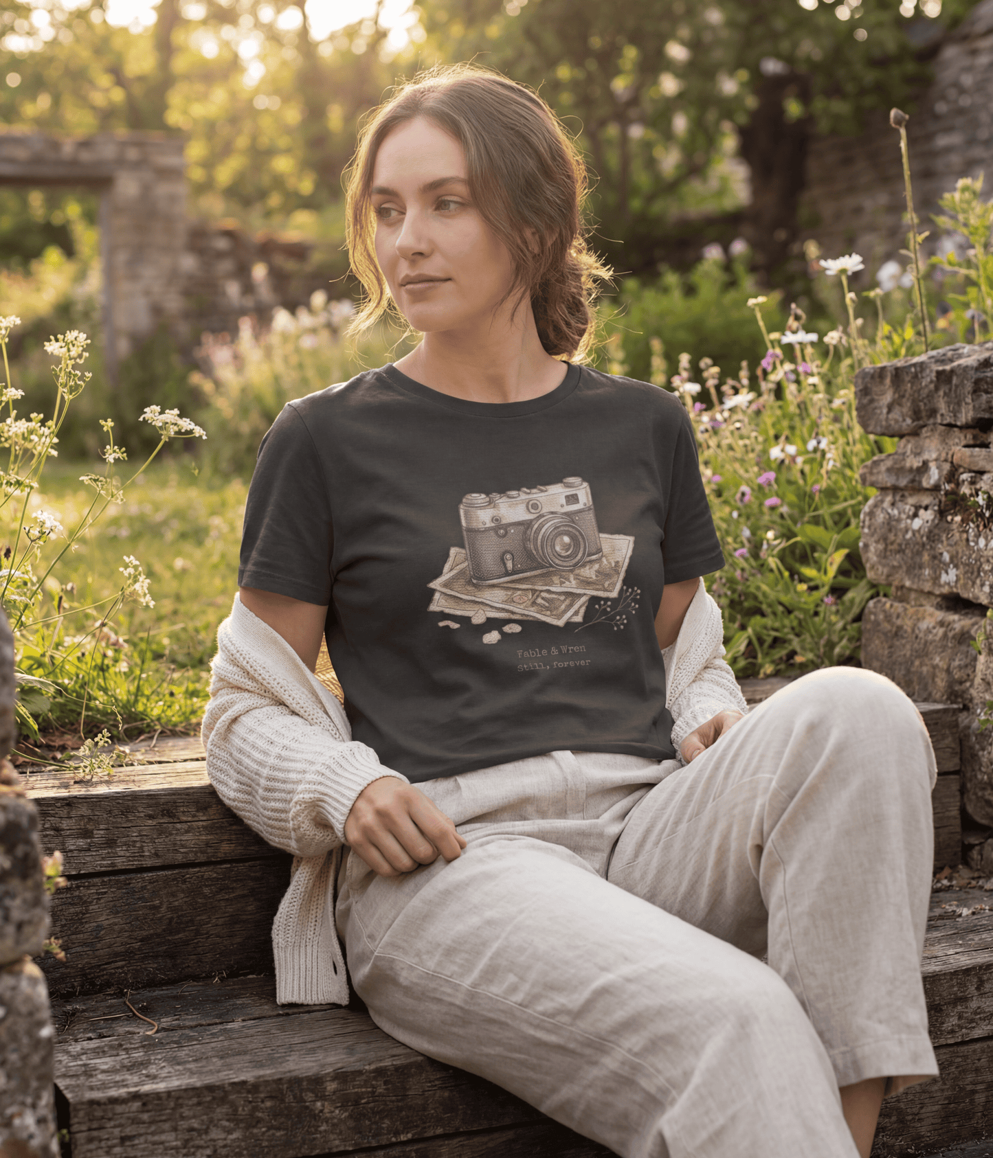 Still, Forever Camera T-Shirt | Messages from the Past No. 01