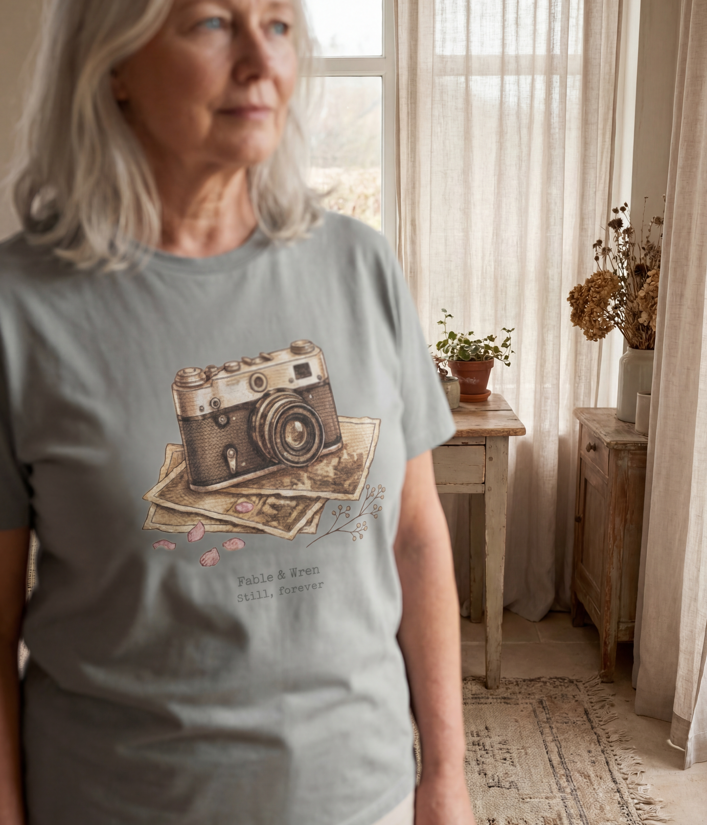 Still, Forever Camera T-Shirt | Messages from the Past No. 01