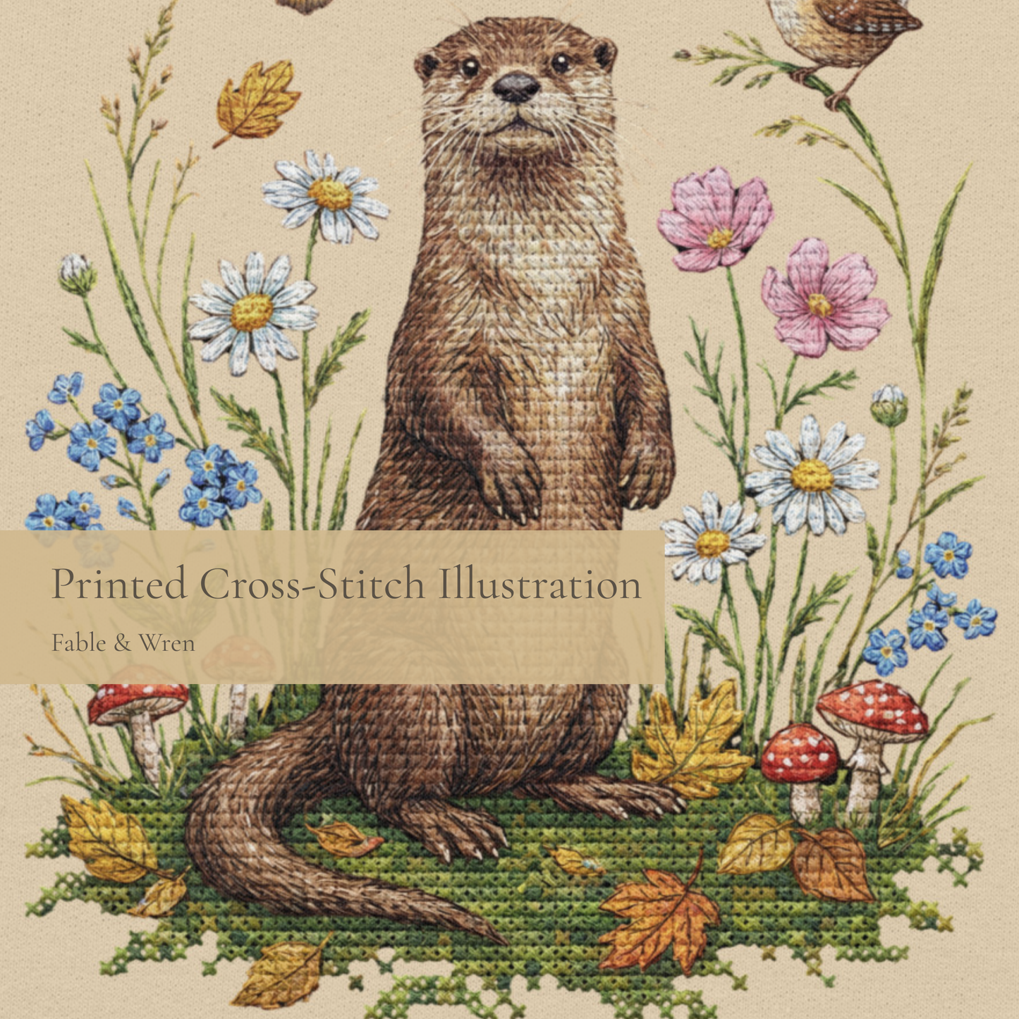 Stay Playful Otter Crewneck Sweatshirt | Woodland Friends No. 03