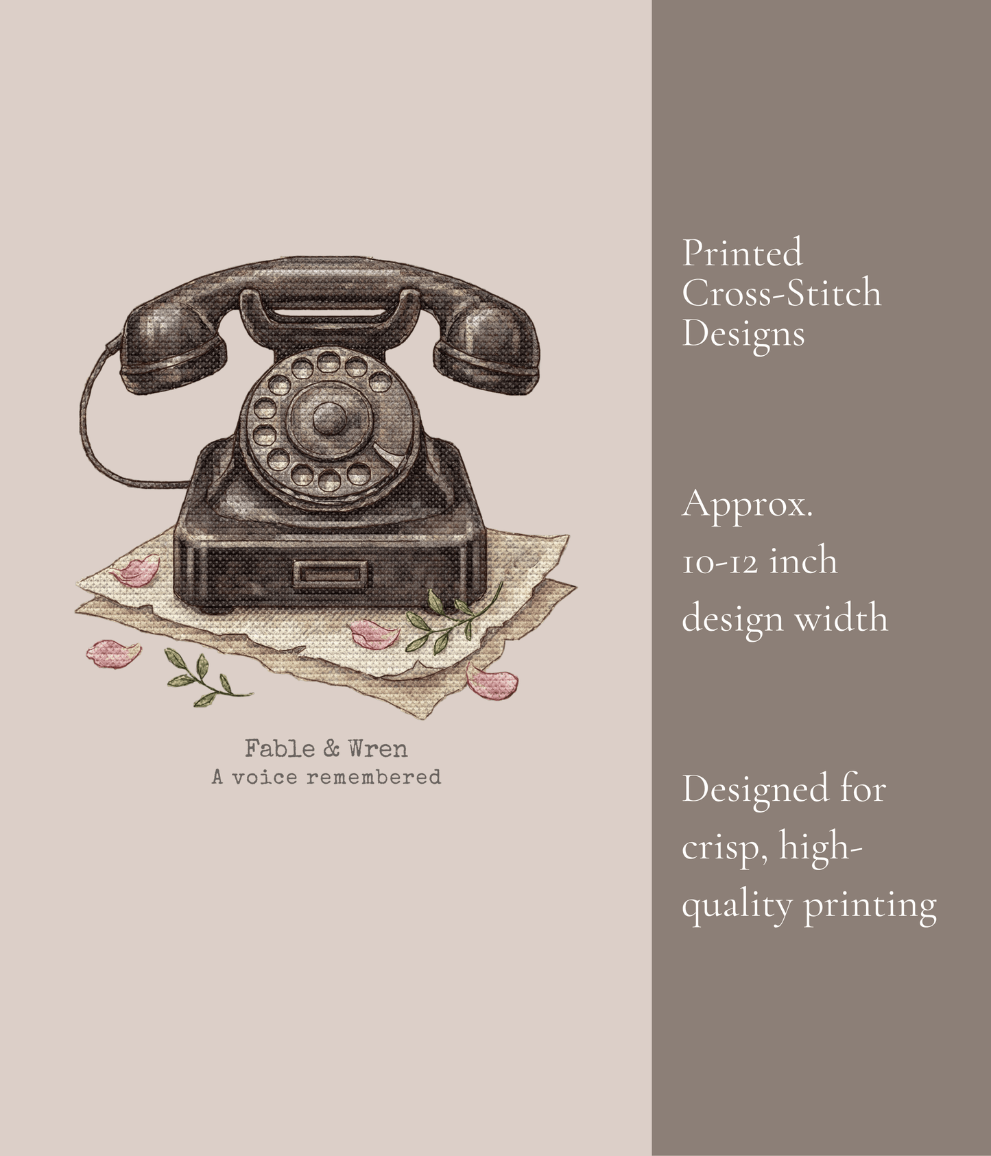 A Voice Remembered Telephone Crewneck Sweatshirt | Messages from the Past No. 02