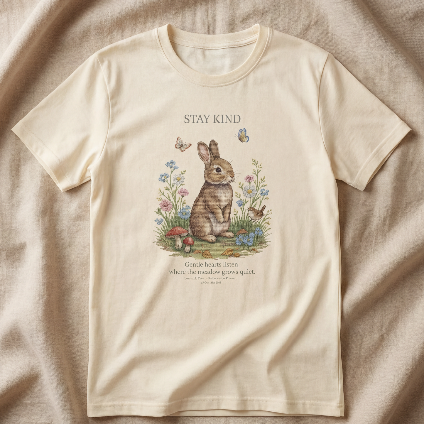 Stay Kind Bunny T-Shirt | Woodland Friends No. 02