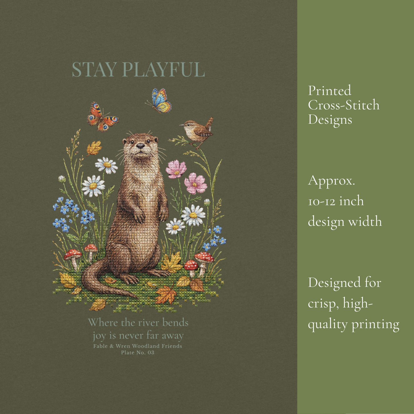 Stay Playful Otter T-Shirt | Woodland Friends No. 03