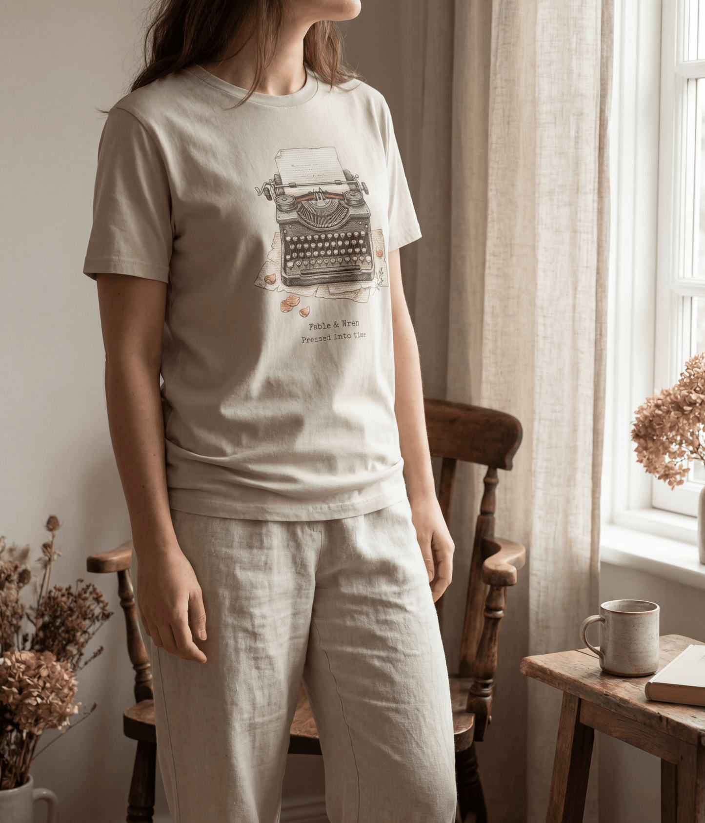 Pressed Into Time Typewriter T-Shirt | Messages from the Past No. 03